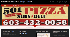 Desktop Screenshot of 501pizza.com