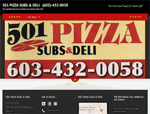 Tablet Screenshot of 501pizza.com